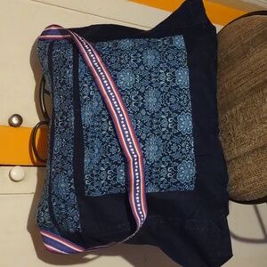 Wildflower Print hand stitched shoulder bag